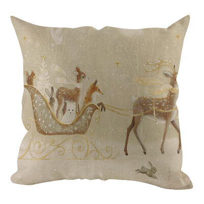

Tailored Christmas Pillow Cover Pillowcases Decorative Sofa Cushion Cover Home Decoration