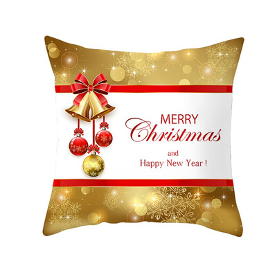 

〖Follure〗Christmas Pillow Case Glitter Polyester Sofa Throw Cushion Cover Home Decor