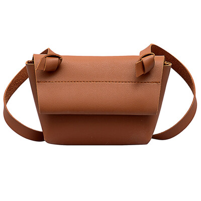 

Casual Solid Color Women Faux Leather Flap Square Crossbody Pouch Shoulder Bag