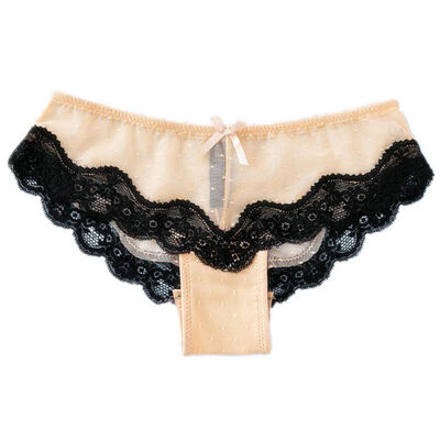 

Soft Comfortable Breathable Summer Low-Rise Knickers Hollow Briefs Ultra Thin Underwear Lace Panties Lady Sleepwear