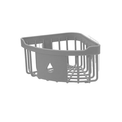 

Wall Hanging Triangle Corner Storage Rack Basket Kitchen Bathroom Organizer
