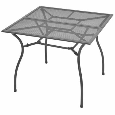 

Outdoor Dining Table Steel Mesh 354"x354"x283"