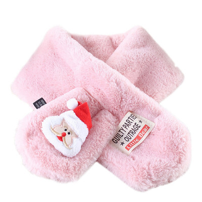 

Baby Scarf Kids Neckerchief Winter Christmas Warm Scarves Girl Kids Cute Cartoon Plush Scarf