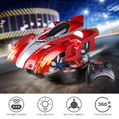 

RC Car Wall-mounted Racing Car Sport Climber with 360 Degree Rotating Stunt Toys Home Vehicle Mini Gravity Remote Control Cars Ele