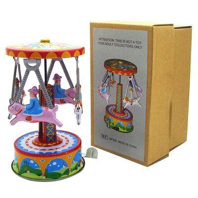 

YIWULATinplate Nostalgic Clockwork Chain Toy Photography Props Nostalgic Toys