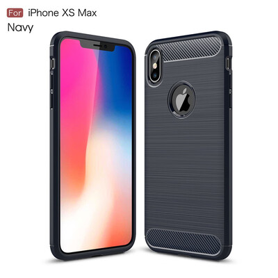 

BONGEM Apple iPhone XS MAX Case with Flexible&Durable Shock Absorption with Carbon Fiber Design