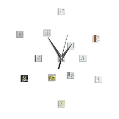 

Living Room Mute Diy Acrylic Digital Mirror Wall Clock