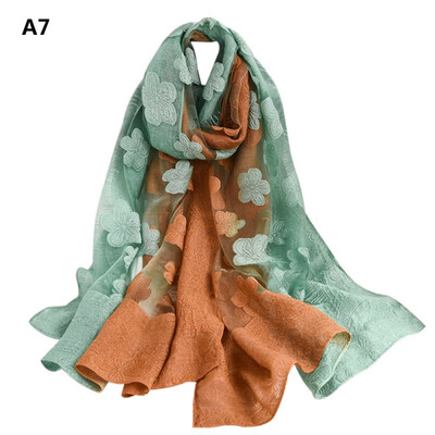 

Women Scarf Fashion Flower Printing Long Soft Wrap Scarves Ladies Shawl scarf Summer Sunscreen