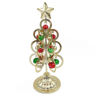 

Toponeto Mini Desktop Iron Christmas Tree Home Office Decoration Gift Ornaments Creative