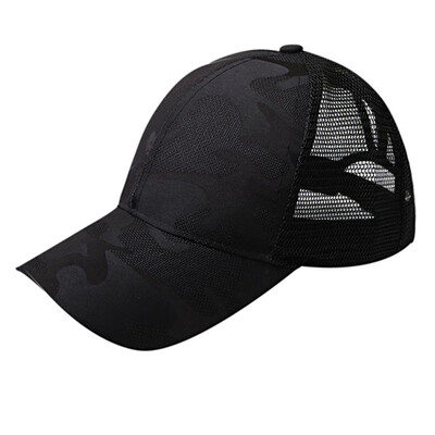 

Women Ponytail Baseball Cap Adjustable High Messy Bun Mesh Trucker Hat Summer Outdoor Accessories