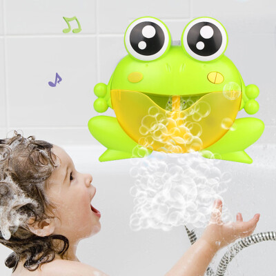 

Gobestart Bubble Machine Big Frogs Automatic Bubble Maker Blower Music Bath Toy for Baby