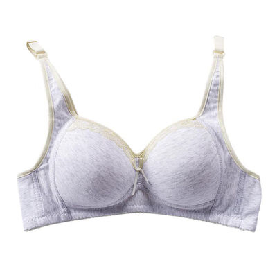 

34 Cup Wire free Push UP Cute Bra Gather Adjustable Underwear For Women Newest B Cup Solid Color Newest