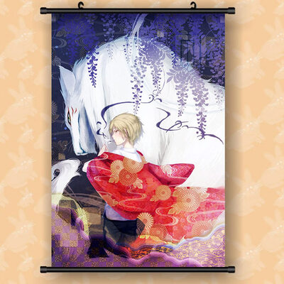 

Natsume Yuujinchou Wall Scroll Poster 24x16 inch Anime No Fading Fabric Hanging Painting for Home Decor Style 01