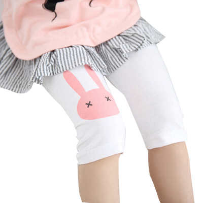 

Baby Girls Lovely Rabbit Print Calf-Length Pants Cotton Stretch Summer Leggings
