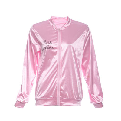 

New Fashion Bomber Jacket Letter Print Glossy Women Souvenir Jacket Coat Casual Baseball Jacket Women Basic Coats