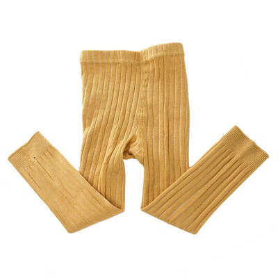 

Baby Girls Boys Autumn Warm Solid Striped Ankle-Length Pants New Kids Children Elastic Casual Soft Cotton Clothing Pencil Pants