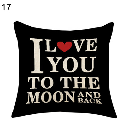 

Love Dream Hug Peace Pillow Cover Cushion Case Home Car Sofa Bedroom Hotel Decor
