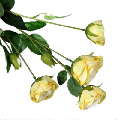 

Beautiful Mariage Fake Flower Rose Artificial Peony Silk Flowers Small Bouquet Flores Home Party Spring Wedding Decoration