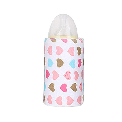 

USB portable bottle Bag Warmers milk warmer infant feeding bottle heated cover thermostat food heater insulation