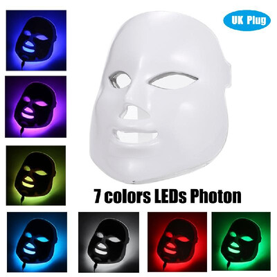

7 Colors LEDs Light Photon Face Mask Rejuvenation Skin Therapy Skin Wrinkles