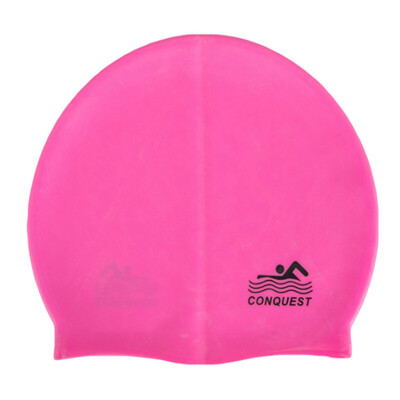 

Women Men Ladies Rainbow Colorful Waterproof Silicone Ear Long Hair Protection High Elastic Swim Pool Swimming Cap Swimwear Hats