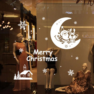 

Tailored Vinyl Removable 3D Wall Sticker Santa Claus Decals For Christmas Wall Decal