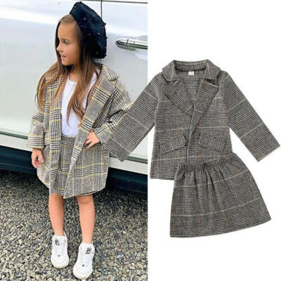 

UK Kid Toddler Baby Girl T-shirt Top Cardigan Skirt Dress Outfit Clothes Xmas