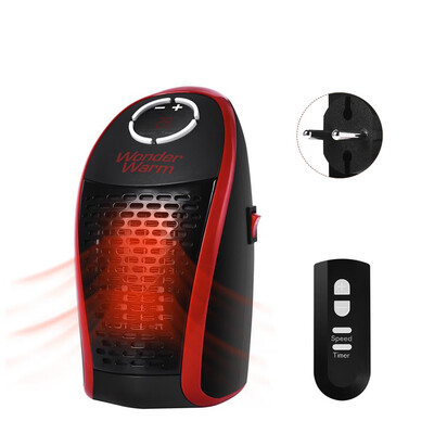 

2018 Mini Fan Heater Household Electric Heater Cute Fast Warm Air Blower Handy Heater Warm Machine for Christmas Winter with Remot