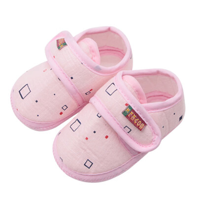 

Newborn Baby Shoes Cotton Comfortable Soft Sole Print Non-Slip Princess Shoes