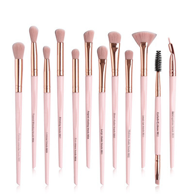 

12pcs New Eyelash Eyebrow Eyeliner Eyeshadow Brush Eye Cosmetic Brush Professional Eye Makeup Brush Set