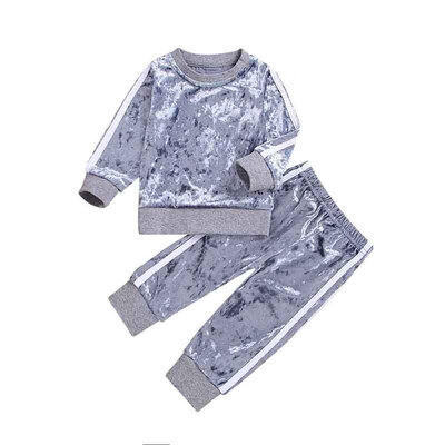 

Kid Boys Clothes New Spring&Autumn Kids Sets Fashion Simple Cotton Boys&Girls Long Sleeve Suit 2PC