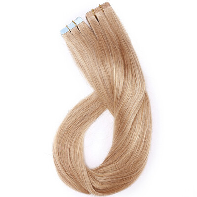 

Tape in Human Hair Extensions Highlight Balayage Long Straight Skin Weft Glue in Hairpieces Invisible Double Sided Tape