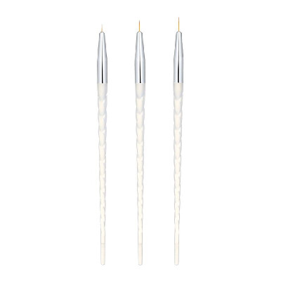 

3pcs Nail Art Brushes Liner Tools Drawing Line Pen UV Gel Painting Acrylic Nail Brush Pen