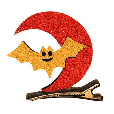 

1pcs cute Halloween girl hairpin solid felt hat ghost pumpkin cat Halloween hairpin party holiday accessories