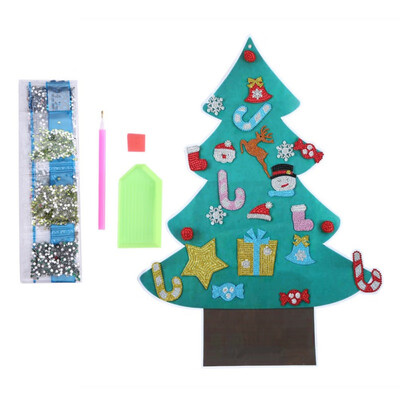 

Merry Christmas Wall Stickers Window Glass Festival Decals Santa New Year Christmas Decorations for Home Diamond Painting Kit