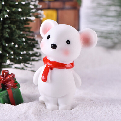 

New Year Christmas Cute Little Mouse Year Resin Small Animal Decoration