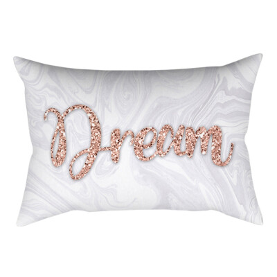 

Rose Gold Pillowcase Powder Peach Skin Long Shape Pillow Cover Home Garden Home Textile