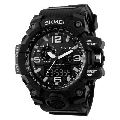 

SKMEI Mens LED Digital Alarm Date Military Sports Army Waterproof Quartz Watch