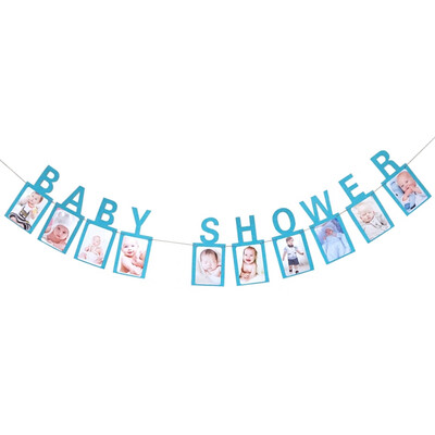

Baby Theme Photo Frame Pull Flag Frame Banner First Happy Birthday Decoration 1st For Little Boys Girl My 1 Year Old Evening