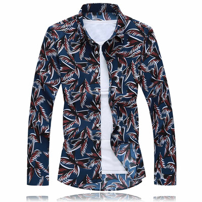

Tailored Mens Autumn Fashion Shirts Casual Long Sleeve Beach Tops Loose Casual Blouse