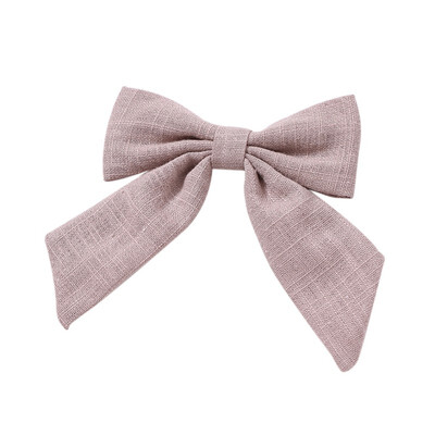 

Casual New Baby Children Girls Hairpin 14 Colors Cloth Cute Sweet High Quality Swallowtail Bowknot Shape Solid Colors Hair Clip