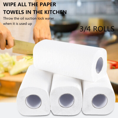 

34 Rolls Disposable Dish Cloths Kitchen Rag Tissue Paper Towel 210 220MM section 2 layers 65 sections roll