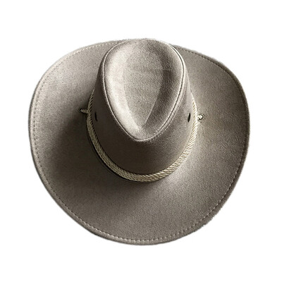 

Western Hat Cowboy Wide Edge Artificial Leather Foldable Unisex Outdoor Fashion Sun Cap