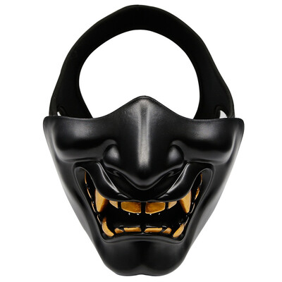 

Tailored Half Face Mask Cosplay Samurai Halloween Party Festival Ideal Mask