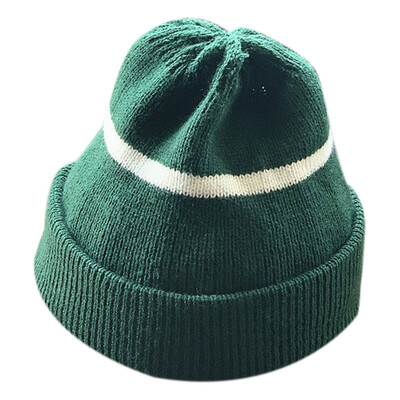 

Hemming Caps 1-4Y Newborn Boys Girls Cute Autumn Winter Warm Kids Baby Stripe Print Hats Wool