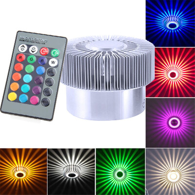 

Siaonvr Colorful RGB Sun Flower Wall Lamp Surface Install LED Light Luminaire Lighting