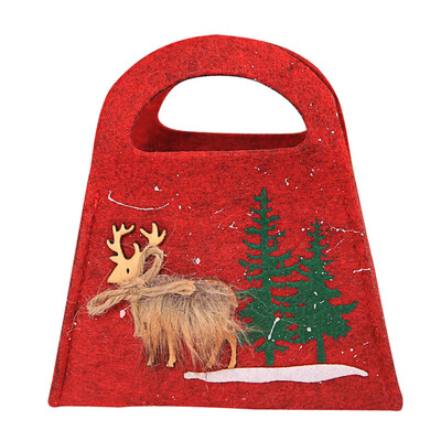

Tailored Christmas Christmas Snowflake Non-woven Candy Bag Stocking Xmas Tree Party Home