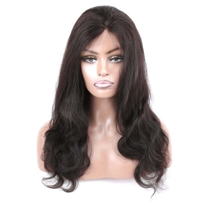 

Amazing Star Peruvian Virgin Hair Body Wave Full Lace Wig Virgin Human Hair Wig with Baby Hair Natural Color 180 Density