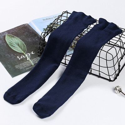 

kids socks Big Girls Cute Knee High Socks 3-12 Years Uniform Tube Cotton Candy Color Solid Long Socks winter socks baby