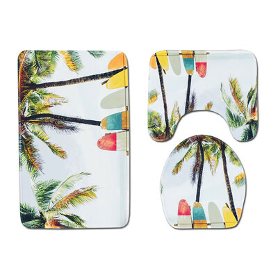 

Gobestart 3pcs Non-Slip Bath Mat Bathroom Kitchen Carpet Doormats Decor